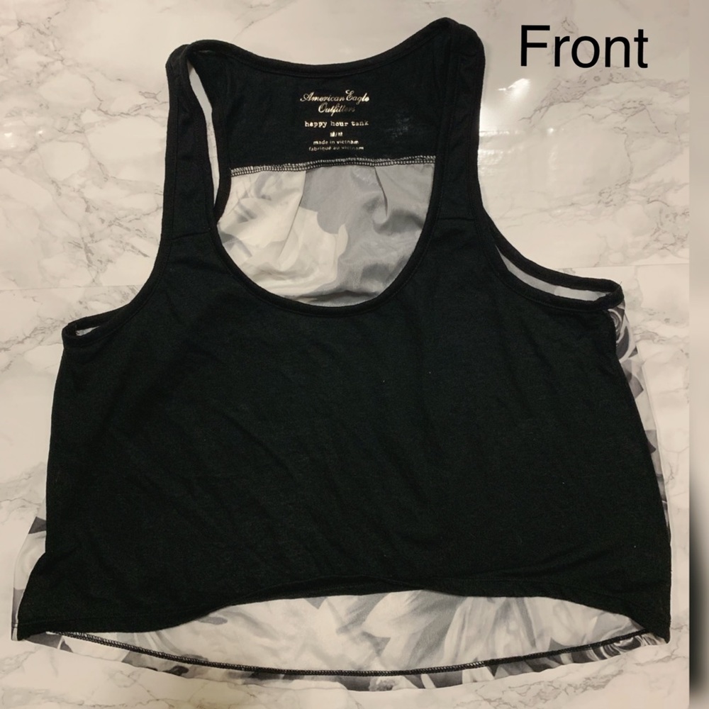 American Eagle “Happy Hour Tank” Floral -Size M
